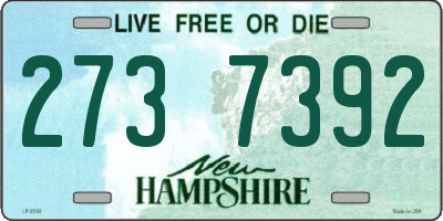 NH license plate 2737392
