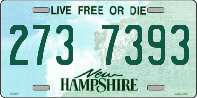 NH license plate 2737393