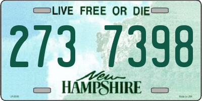 NH license plate 2737398