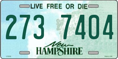 NH license plate 2737404