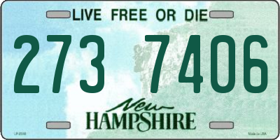 NH license plate 2737406
