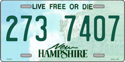 NH license plate 2737407