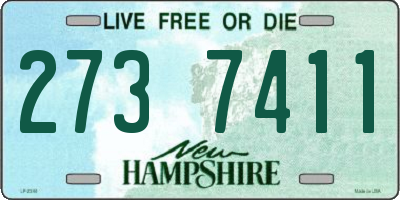 NH license plate 2737411