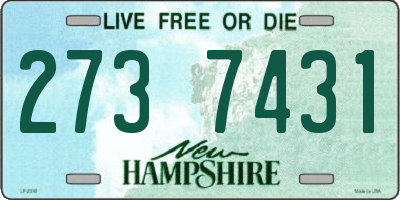 NH license plate 2737431