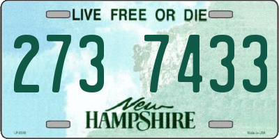 NH license plate 2737433
