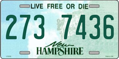 NH license plate 2737436