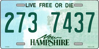 NH license plate 2737437