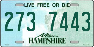 NH license plate 2737443