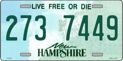 NH license plate 2737449