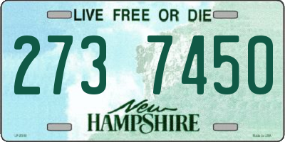 NH license plate 2737450