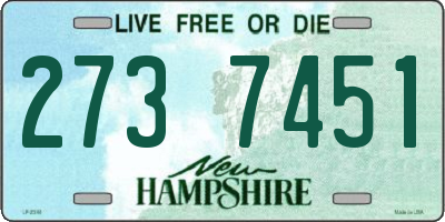 NH license plate 2737451
