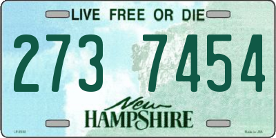 NH license plate 2737454