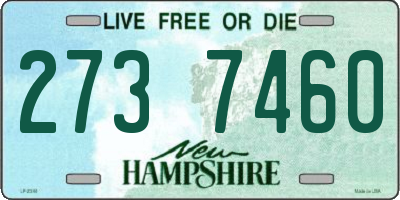 NH license plate 2737460