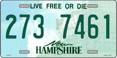 NH license plate 2737461