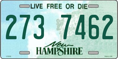 NH license plate 2737462