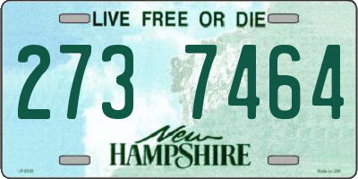 NH license plate 2737464