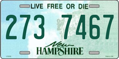 NH license plate 2737467