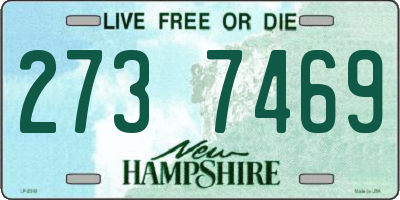 NH license plate 2737469