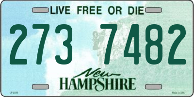 NH license plate 2737482