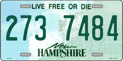 NH license plate 2737484