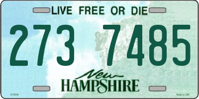 NH license plate 2737485
