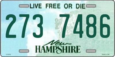 NH license plate 2737486