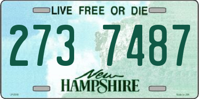 NH license plate 2737487