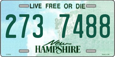 NH license plate 2737488