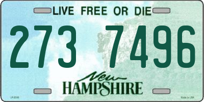 NH license plate 2737496