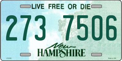 NH license plate 2737506