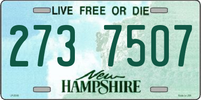 NH license plate 2737507