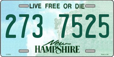 NH license plate 2737525