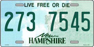 NH license plate 2737545