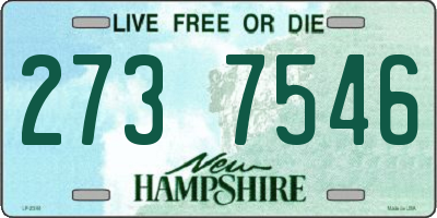 NH license plate 2737546