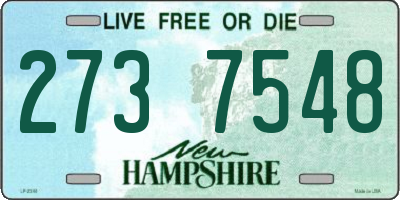 NH license plate 2737548