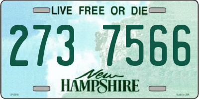 NH license plate 2737566
