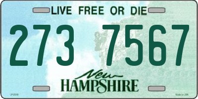 NH license plate 2737567