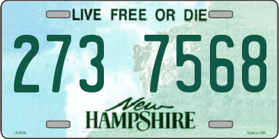 NH license plate 2737568