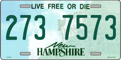 NH license plate 2737573