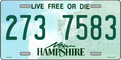 NH license plate 2737583