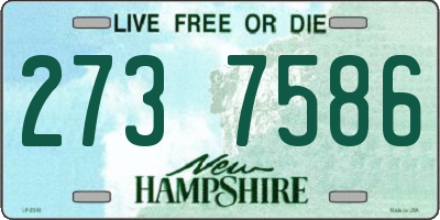 NH license plate 2737586