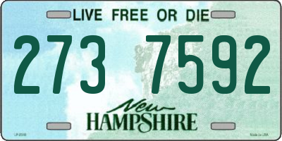 NH license plate 2737592
