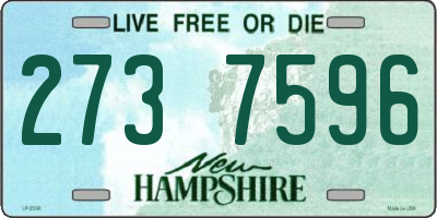 NH license plate 2737596
