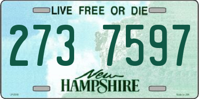 NH license plate 2737597