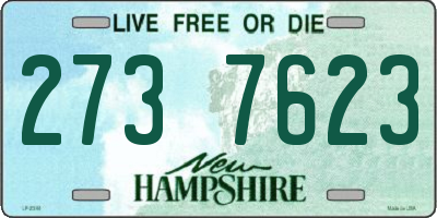 NH license plate 2737623