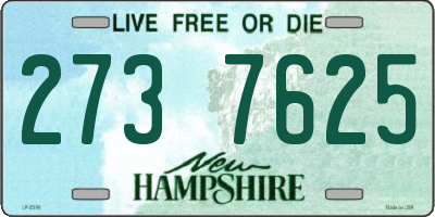 NH license plate 2737625