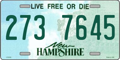 NH license plate 2737645