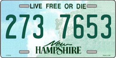 NH license plate 2737653