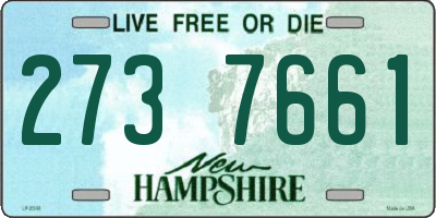 NH license plate 2737661