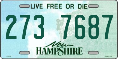 NH license plate 2737687